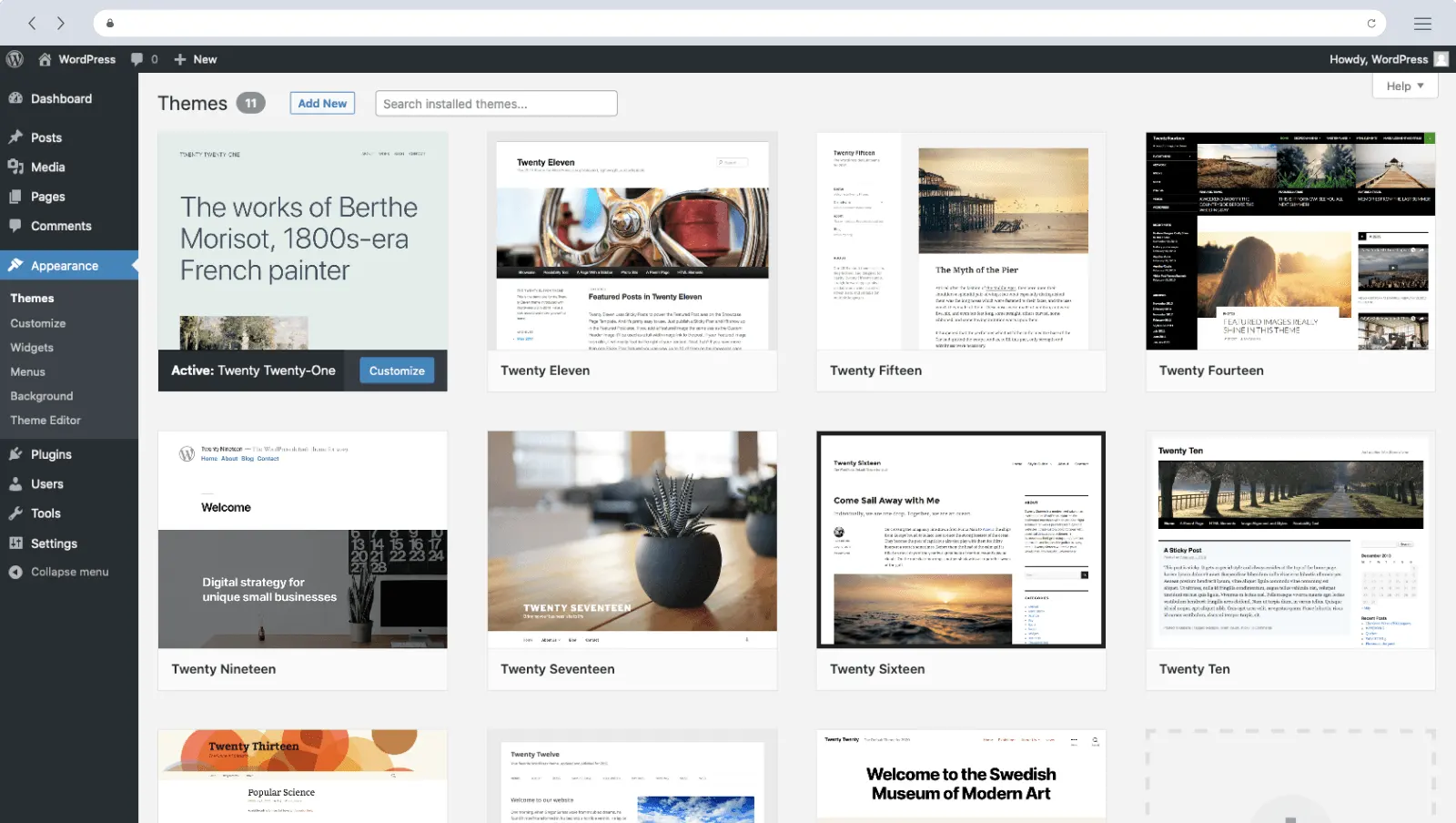 WordPress - Best Free Website Builder