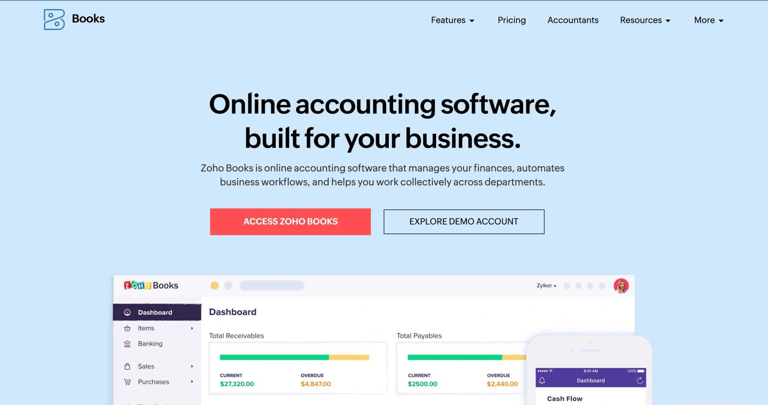 Zoho Books - Best Accounting Software for Small Business