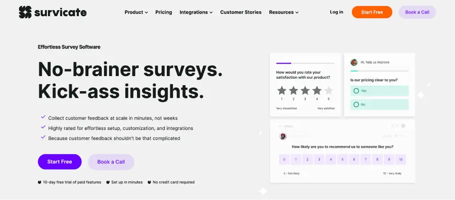 Survicate - Best online survey tool